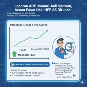 Laporan ADP Januari Jadi Sorotan, Acuan Pasar Usai NFP AS Ditunda