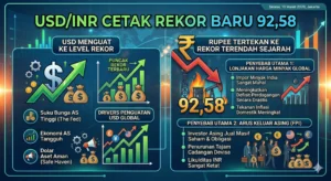 USD/INR Cetak Rekor Baru 92,58, Rupee Tertekan Lonjakan Harga Minyak dan Arus Keluar Asing