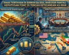 Emas Tertahan di Bawah $4.050, Investor Pantau Keputusan FOMC di Tengah Ketegangan AS-Iran