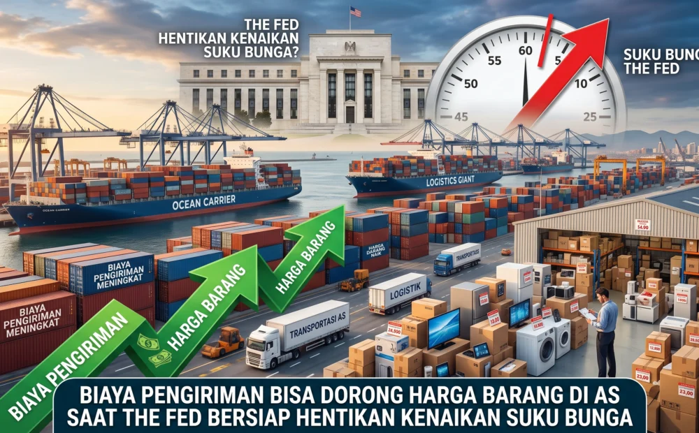 Biaya Pengiriman Bisa Dorong Harga Barang di AS saat The Fed Bersiap Hentikan Kenaikan Suku Bunga