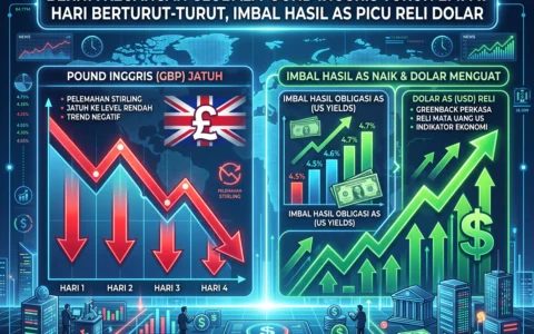 Pound Inggris Turun Empat Hari Berturut-Turut, Imbal Hasil AS Picu Reli Dolar