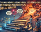 Tiga Kali Kenaikan Suku Bunga, Satu Peringatan: Perjuangan Melawan Inflasi Belum Berakhir