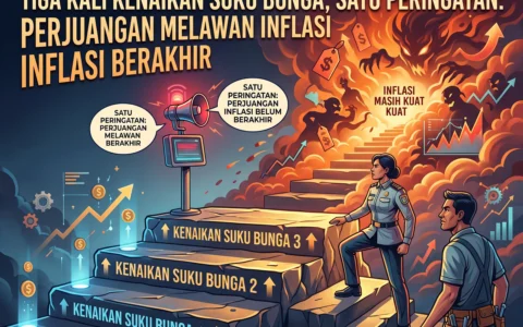 Tiga Kali Kenaikan Suku Bunga, Satu Peringatan: Perjuangan Melawan Inflasi Belum Berakhir