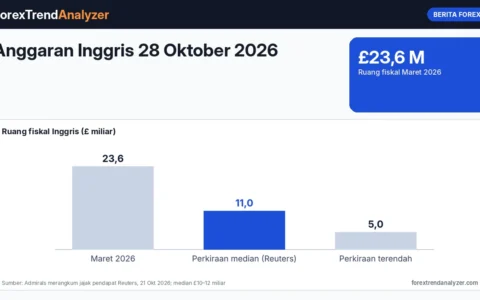 Anggaran Inggris 28 Oktober 2026: Ruang Fiskal Diperkirakan Hanya £10–12 Miliar, Yield Gilt dan Pound di Bawah Sorotan